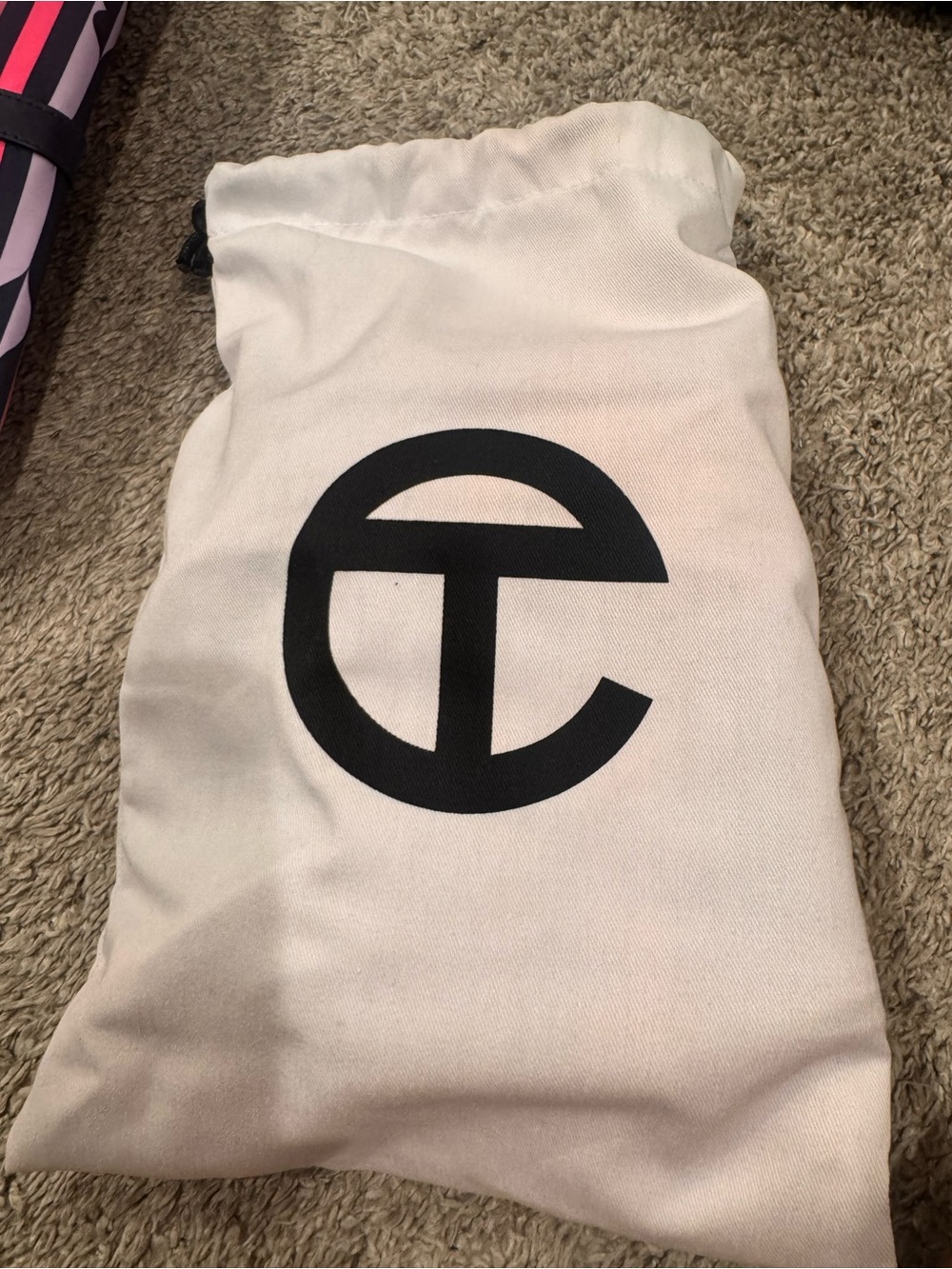 Telfar Lilac Mini Shopping Bag with Black Logo